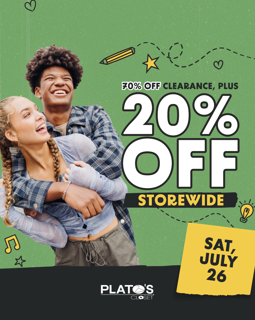 BTS Sale: 20% off everything, 70% off clearance